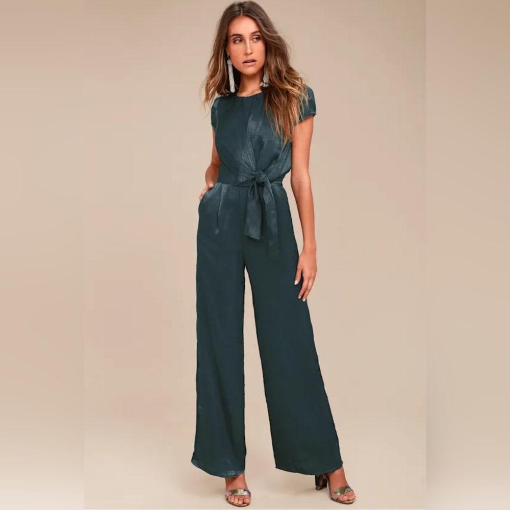 Lulu's Green Jumpsuit